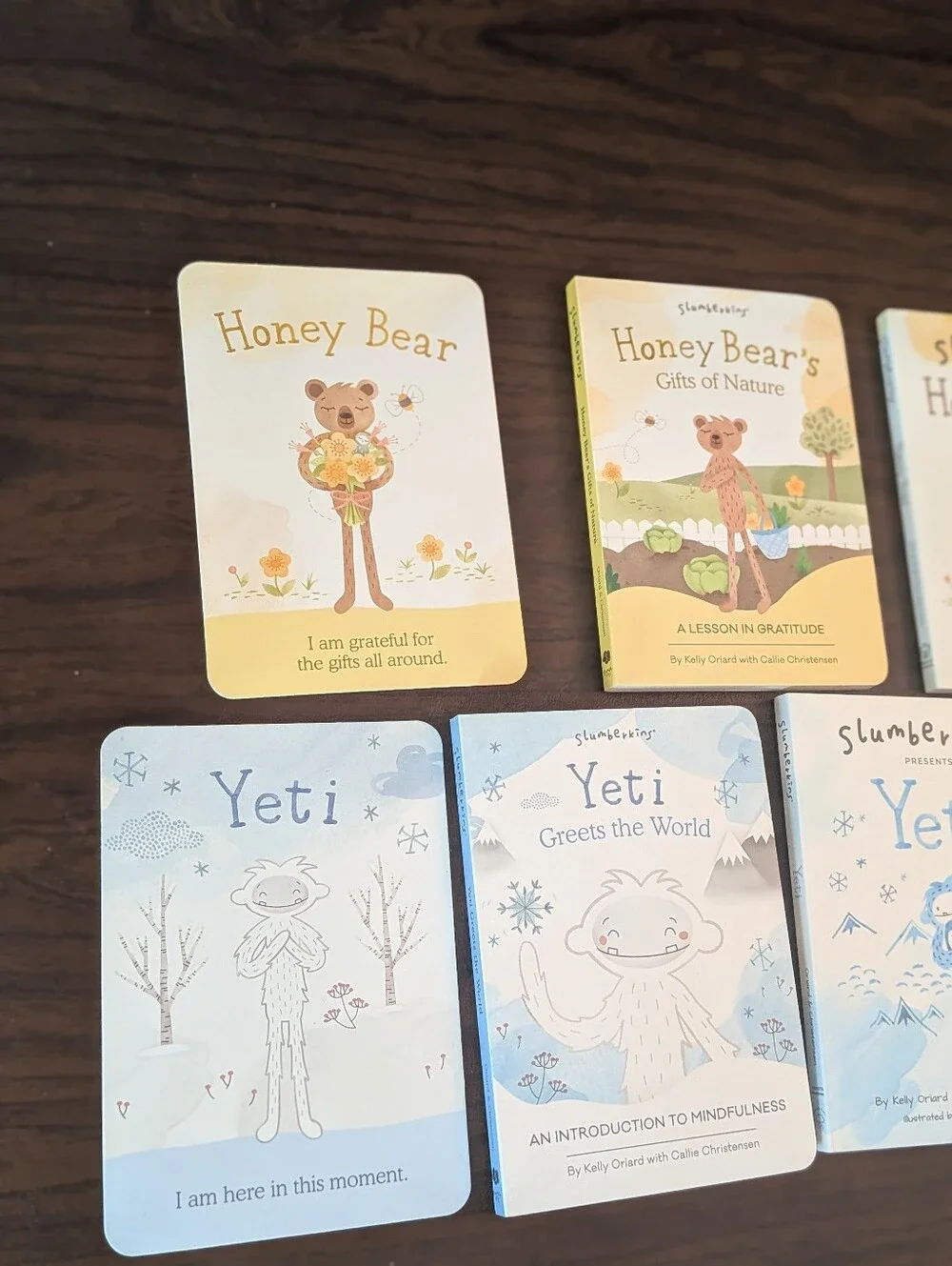Slumberkins Gratitude Honey Bear Gifts of Nature Yeti Mindfulness Board Books